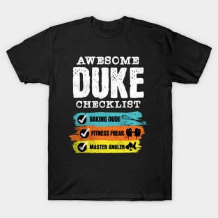 Awesome duke checklist T-Shirt